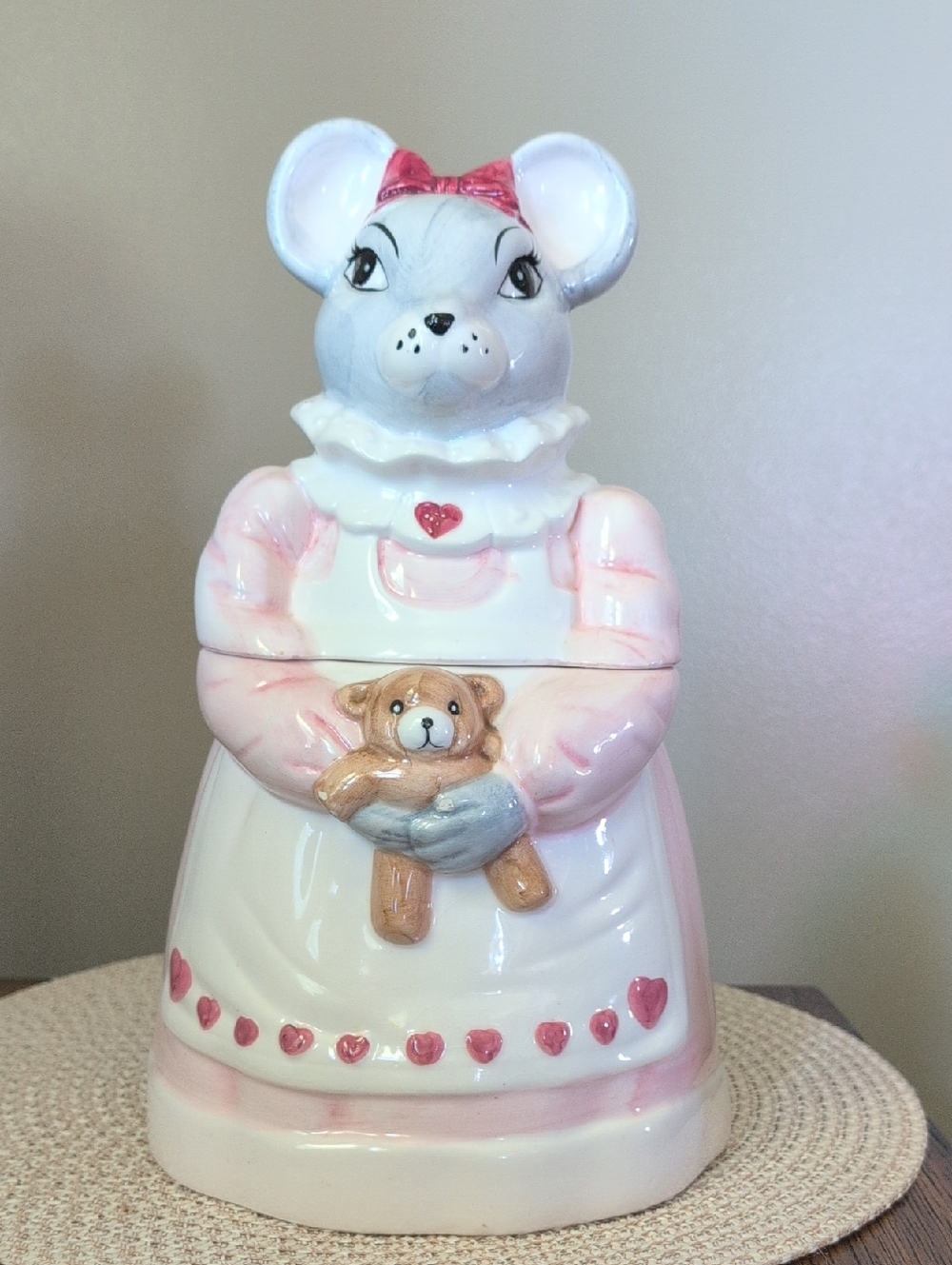 VTG 1990 House of Lloyd Melinda Mouse Cookie Jar Mouse
